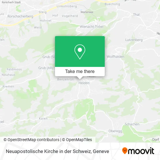 Neuapostolische Kirche in der Schweiz map