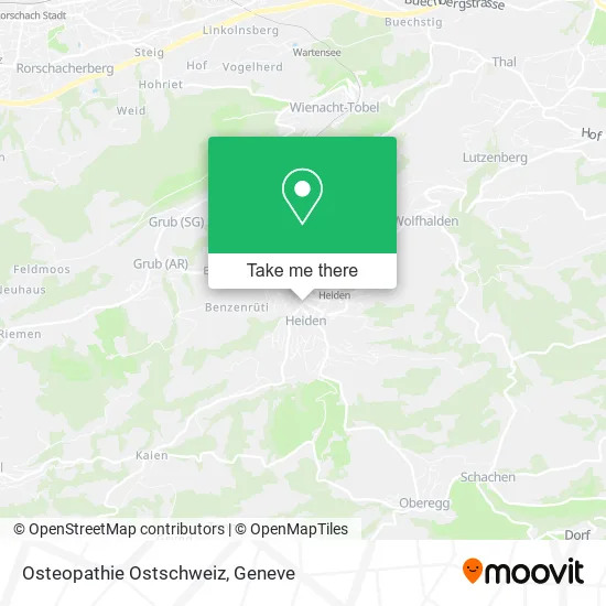 Osteopathie Ostschweiz map