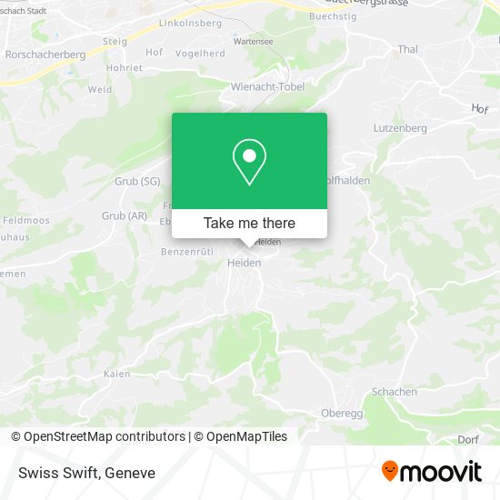Swiss Swift map