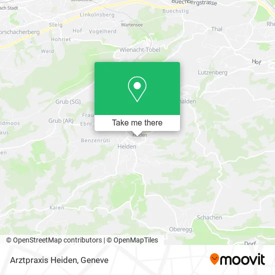 Arztpraxis Heiden map