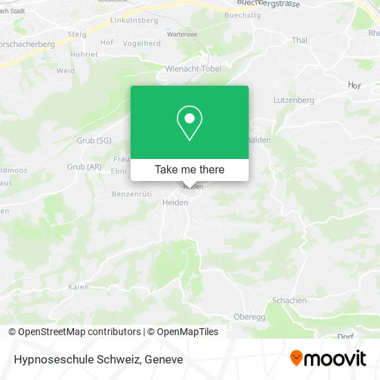 Hypnoseschule Schweiz map