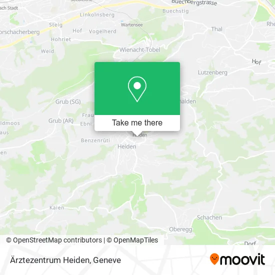 Ärztezentrum Heiden map