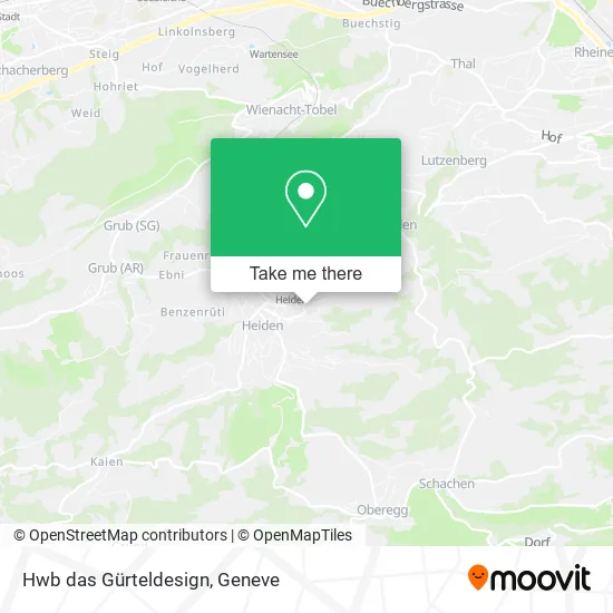 Hwb das Gürteldesign map