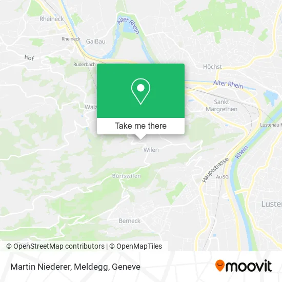 Martin Niederer, Meldegg map