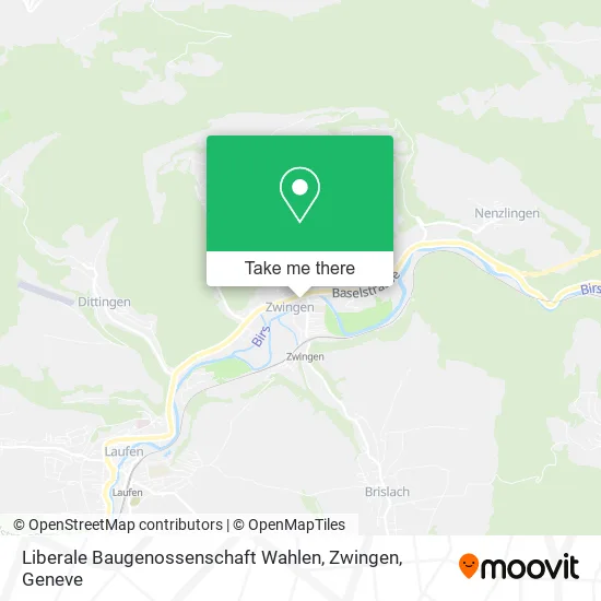 Liberale Baugenossenschaft Wahlen, Zwingen map