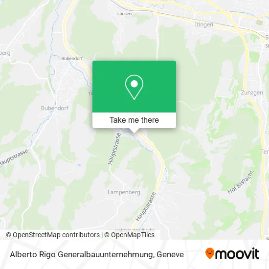 Alberto Rigo Generalbauunternehmung map