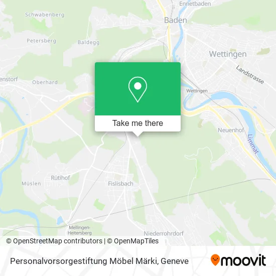 Personalvorsorgestiftung Möbel Märki map