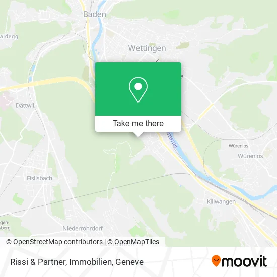 Rissi & Partner, Immobilien map