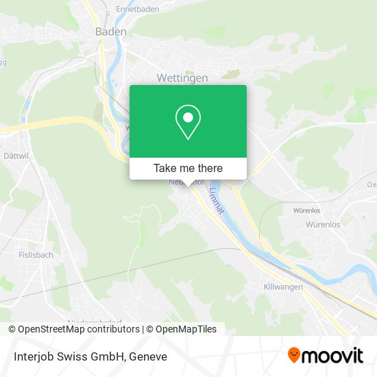 Interjob Swiss GmbH map