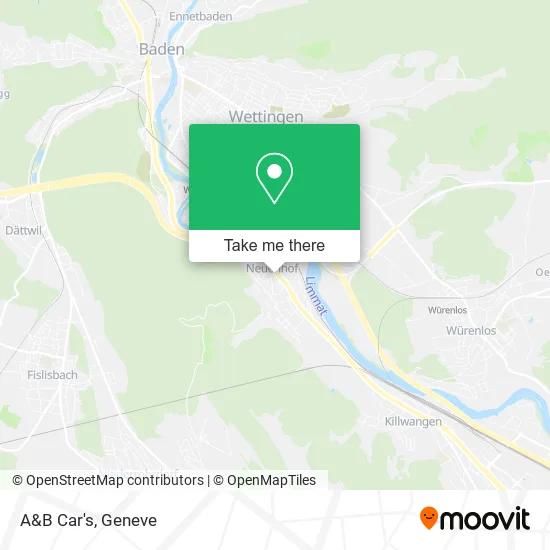 A&B Car's map