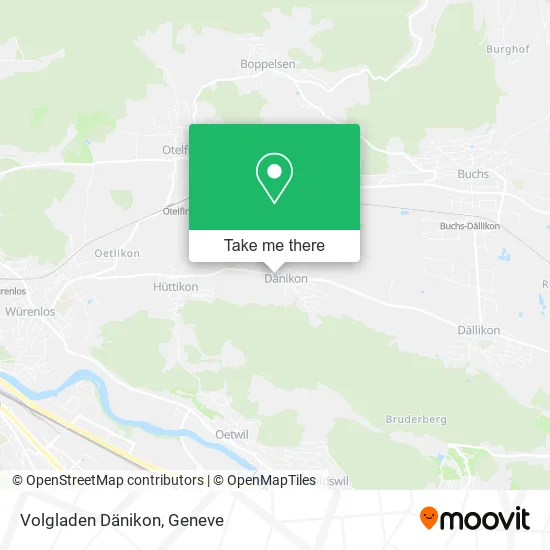 Volgladen Dänikon map