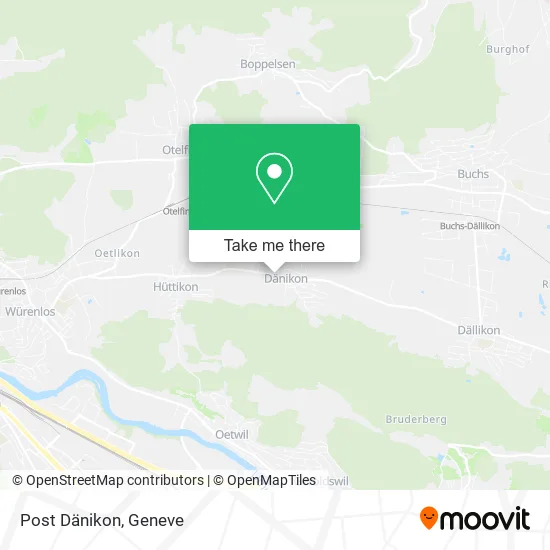 Post Dänikon map