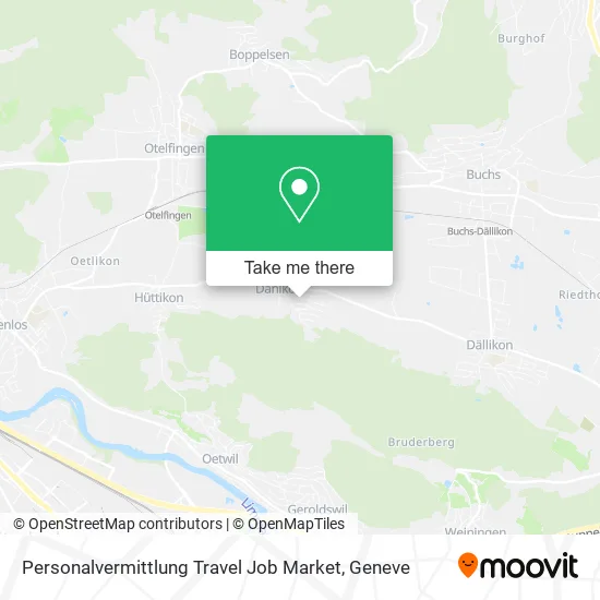 Personalvermittlung Travel Job Market map
