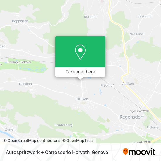 Autospritzwerk + Carrosserie Horvath map