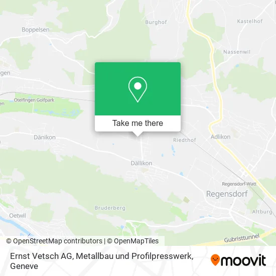 Ernst Vetsch AG, Metallbau und Profilpresswerk map