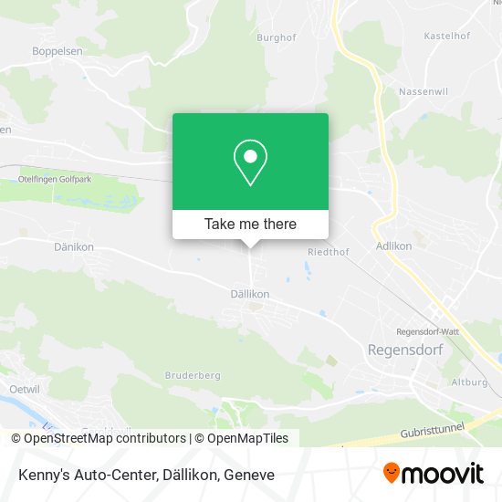 Kenny's Auto-Center, Dällikon map