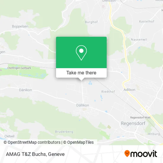 AMAG T&Z Buchs map
