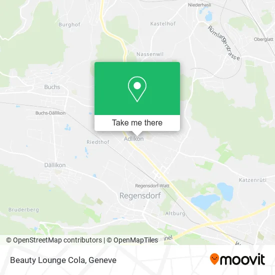 Beauty Lounge Cola map