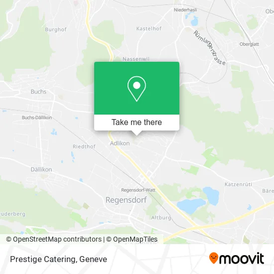 Prestige Catering map