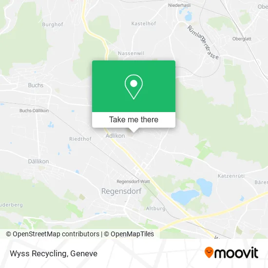 Wyss Recycling map