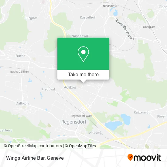 Wings Airline Bar map