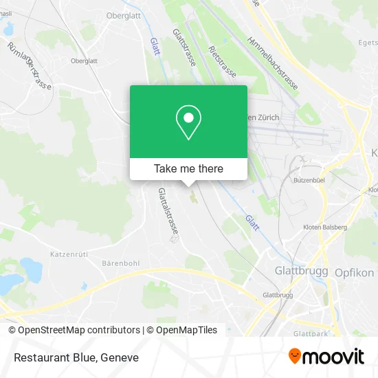 Restaurant Blue map