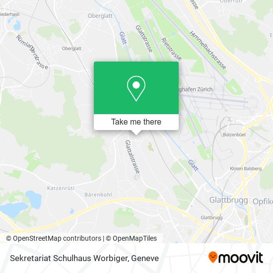 Sekretariat Schulhaus Worbiger map