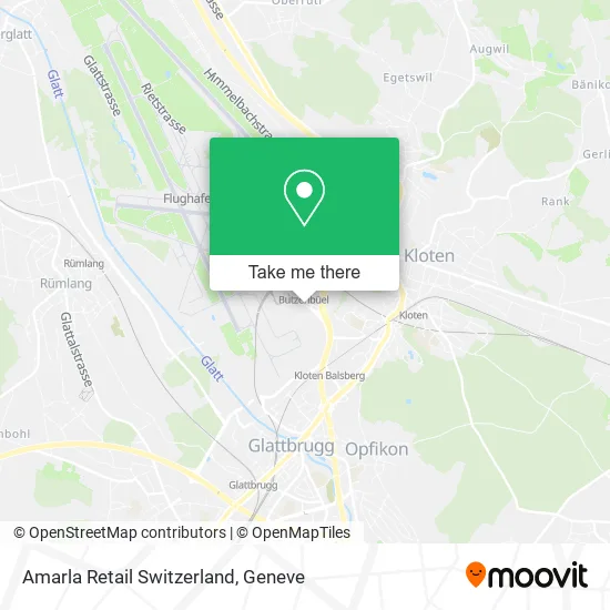 Amarla Retail Switzerland map