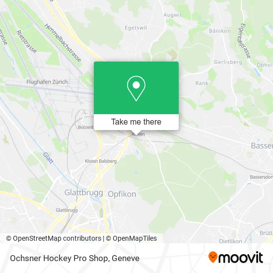 Ochsner Hockey Pro Shop map