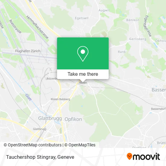 Tauchershop Stingray map