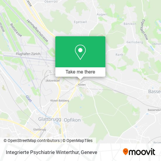 Integrierte Psychiatrie Winterthur map