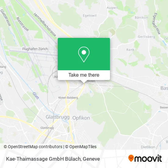 Kae-Thaimassage GmbH Bülach map