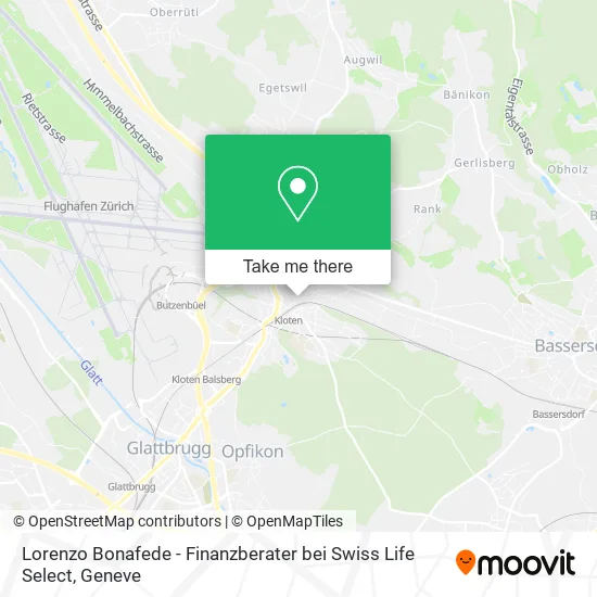 Lorenzo Bonafede - Finanzberater bei Swiss Life Select map