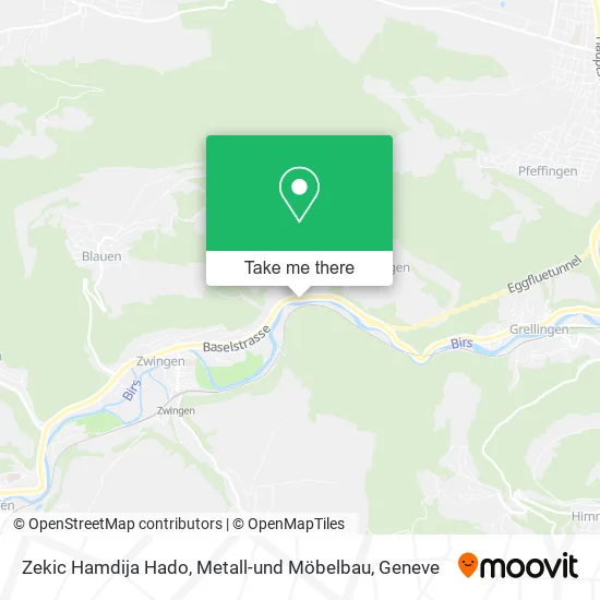 Zekic Hamdija Hado, Metall-und Möbelbau map