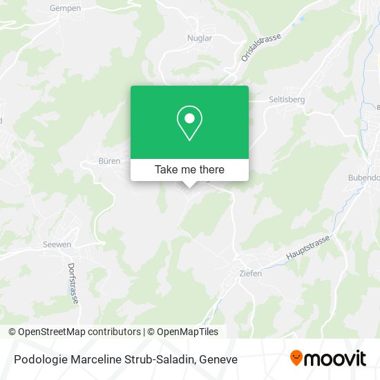 Podologie Marceline Strub-Saladin map