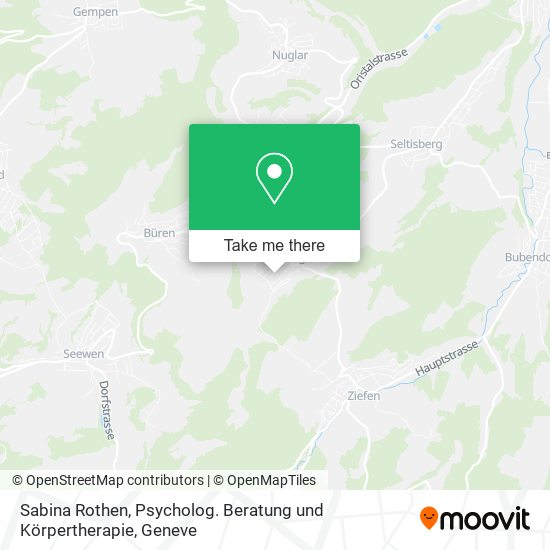 Sabina Rothen, Psycholog. Beratung und Körpertherapie map