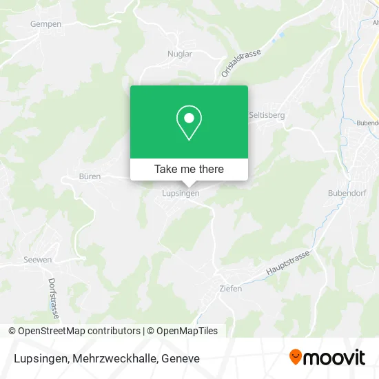 Lupsingen, Mehrzweckhalle map