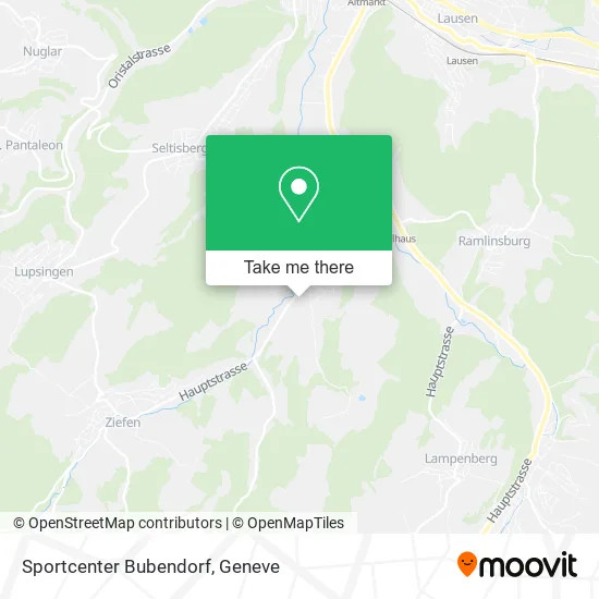 Sportcenter Bubendorf map