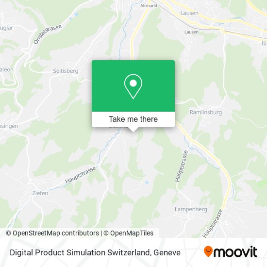 Digital Product Simulation Switzerland map