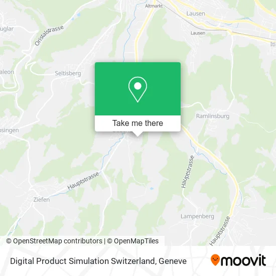 Digital Product Simulation Switzerland map