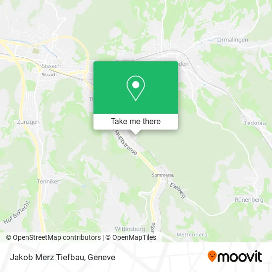 Jakob Merz Tiefbau map