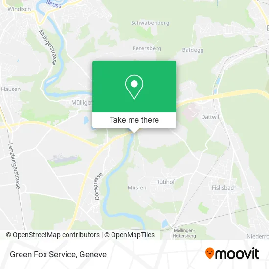 Green Fox Service map