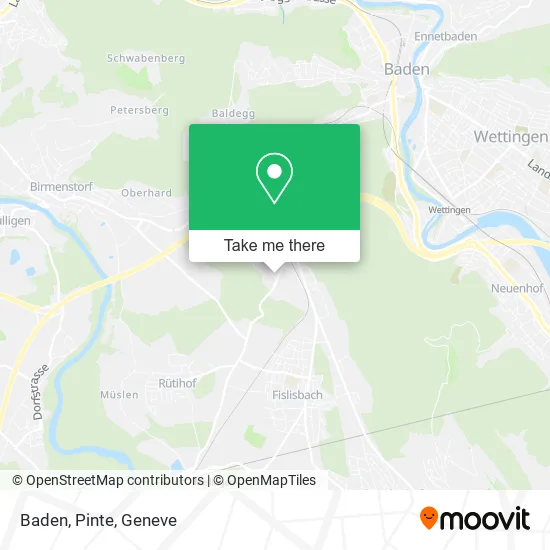 Baden, Pinte map