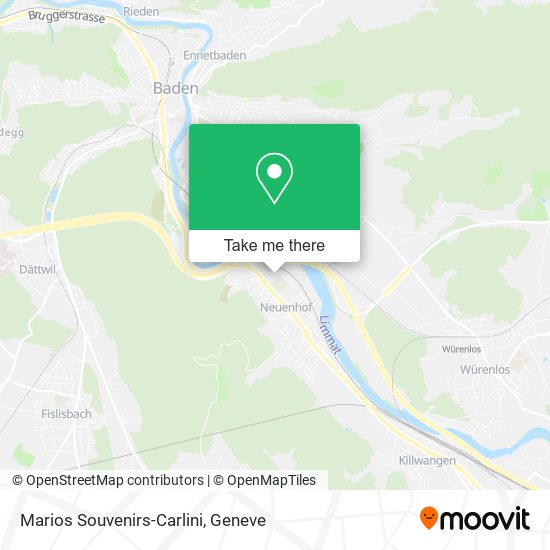 Marios Souvenirs-Carlini map