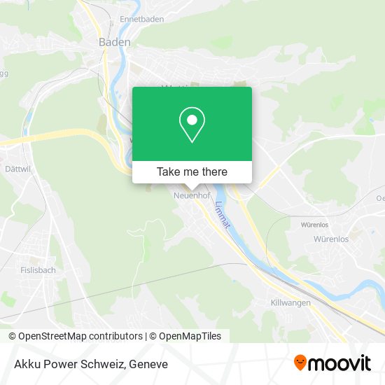 Akku Power Schweiz map