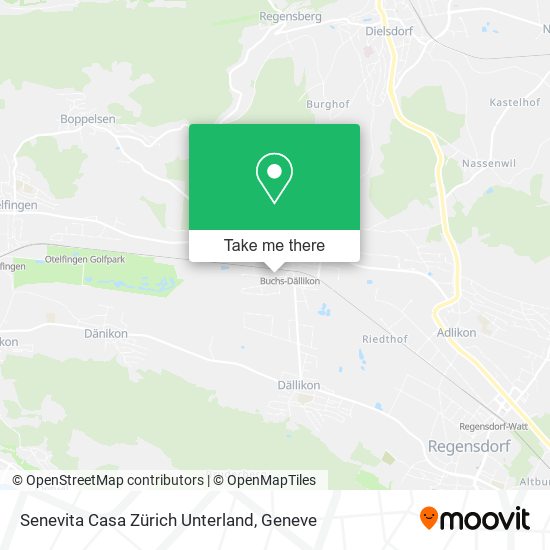 Senevita Casa Zürich Unterland map