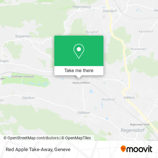Red Apple Take-Away map
