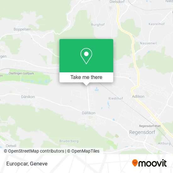 Europcar map