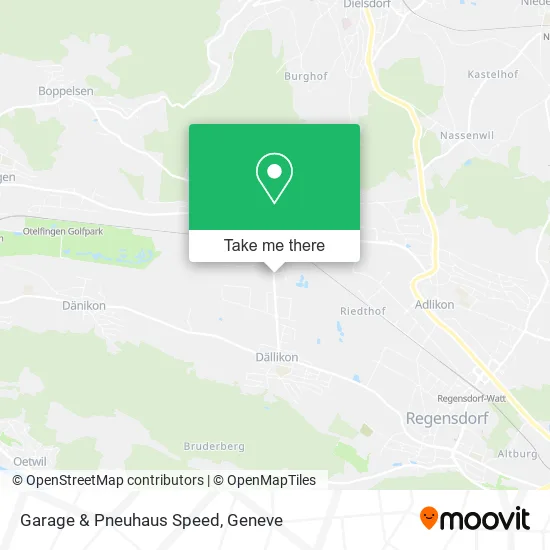 Garage & Pneuhaus Speed map