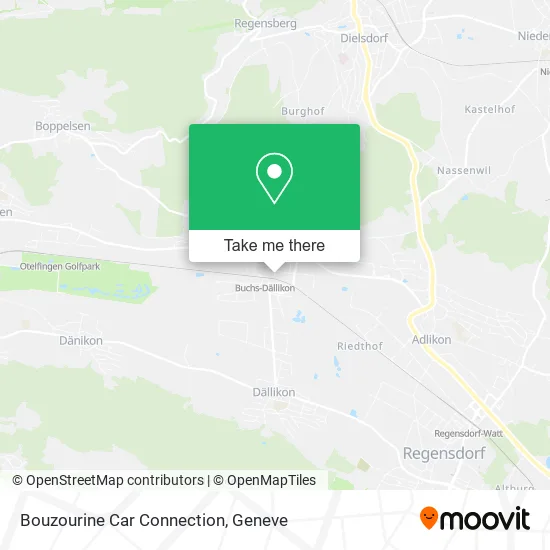 Bouzourine Car Connection map